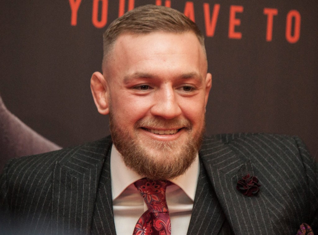 UFC and MMA fighter, Conor "The Notorious" McGregor at the Irish premiere of the documentary about his rise within the ranks of MMA fighting.